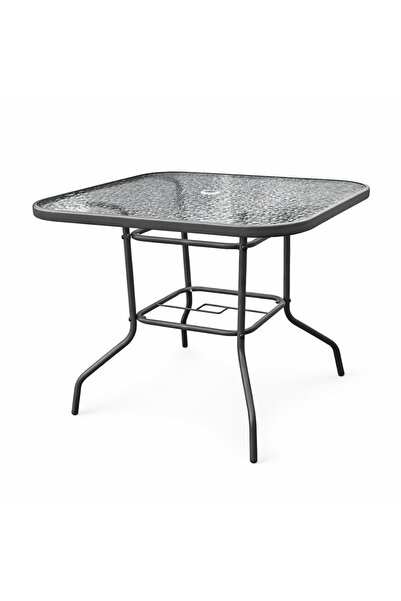 Kiwari Capri Square Table, 90x90x71 cm, 4 Seats, Garden/Terrace, Grey