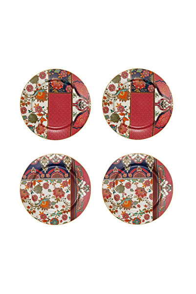 Lucky Art Etro Bone 20 cm Set of 4 Round Plates