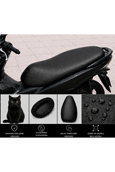 lawrenceshop Husa de protecție impermeabilă pentru șa motocicletei Yamaha BW'...