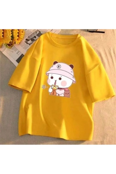 valeriae Tricou cu mânecă scurtă, croială lejeră, premium, cu imprimeu special