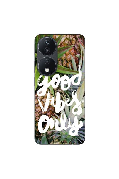 OEM Husa compatibila cu Honor X7b Silicon Gel Tpu Model Good Vibes Only