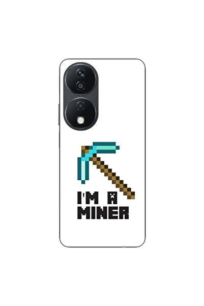 OEM Husa compatibila cu Honor X7b Silicon Gel Tpu Model Minecraft Miner