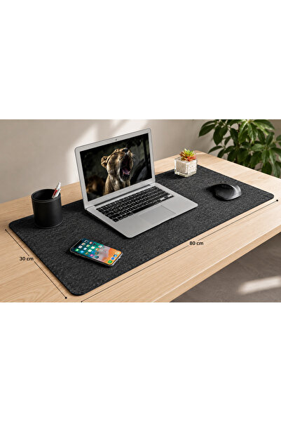 WOOLY LIFE Laptop bilgisayar pedi mouse pedi masa üstü düzenleyici 30x80 keçe