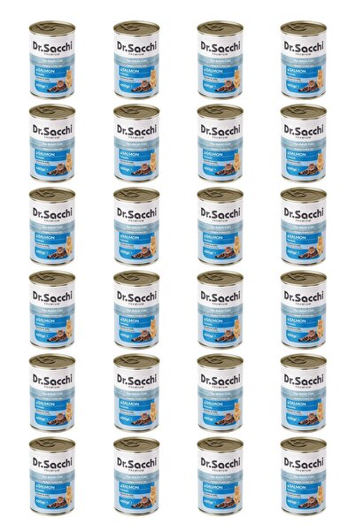 Dr. Sacchi Dr.Sacchi yetişkin kedi-somonlu 400gr x 24 adet