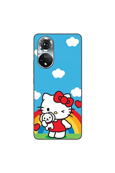 OEM Husa compatibila cu Honor 50 Silicon Gel Tpu Model Hello Kitty Rainbow
