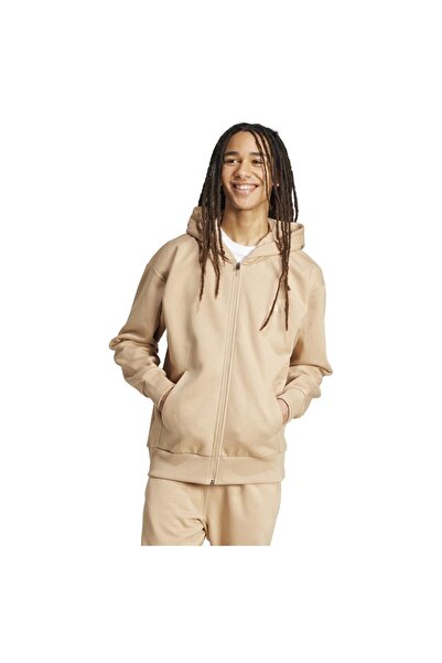 adidas Hanorac cu fermoar integral din fleece pentru bărbați, All SZN, M