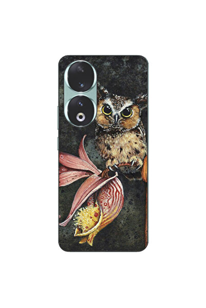 OEM Husa compatibila cu Honor 90 5G Silicon Gel Tpu Model Owl Painted