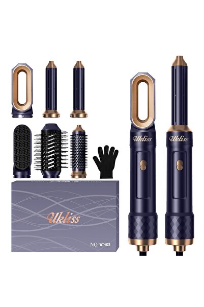 UKLISS Perie de par electrica UKILSS 6 in 1, 1000W, multifunctionala, cu 6 ac...