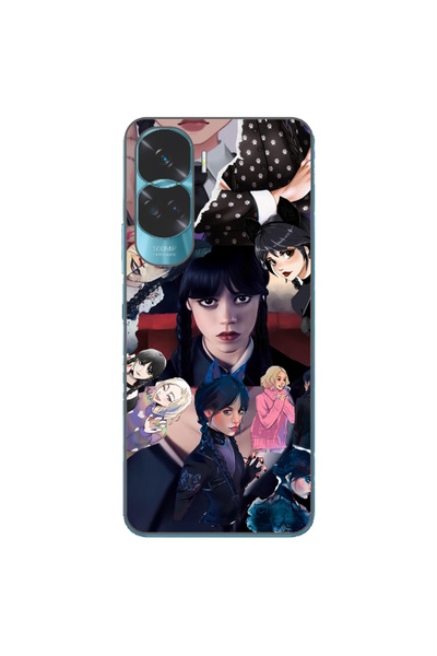 OEM Husa compatibila cu Honor 90 Lite 5G Silicon Gel Tpu Model Wednesday Adda...