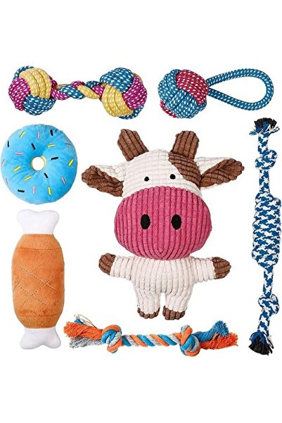 Haidue 7 Pcs Pet Puppy Toys Gift Set For Small Dogs Cute Squeaky Dog Toys Dur...