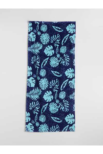 LC Waikiki Navy Blue Printed Men's Beach Towel 70X150 cm by Güli̇s Gi̇yi̇m
