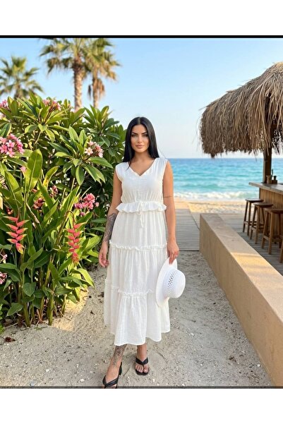 Konus Femme YAZLIK KETEN ELBİSE