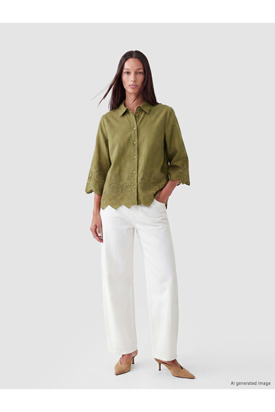 LC Waikiki Embroidered Brode Women's Shirt