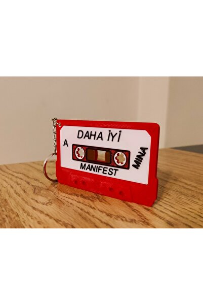 ATOLYETASBAHCE Manifest Retro Kaset Anahtarlık -Mina- (8.5 cm)