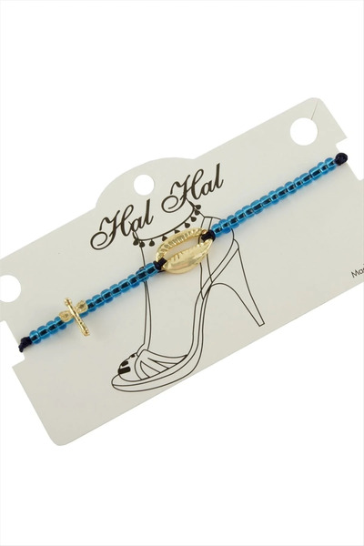 Marsilyan Nvdn- Yellow Colored Sea Shell Bead Anklet Iegrs-Nvdn1