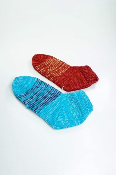 atastore2017 2 Pairs of Hand Knitted Winter Stylish Women's Wool Booties Set 14