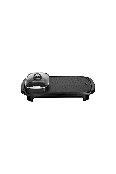 FLYPRO 1200W Electric Grill Hot Pot Barbecue Multifunction Buffet Griddle for...