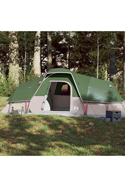 vidaxl Cort de camping cupola pentru 1 persoana, verde, impermeabil