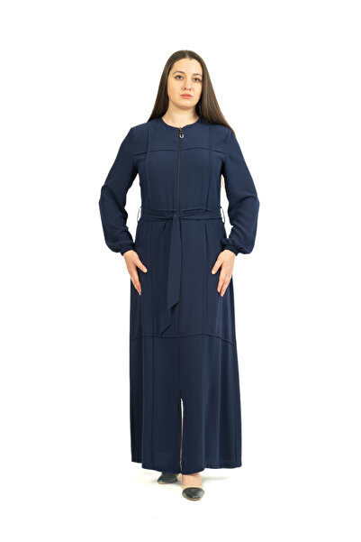 derin store derinStore Boydan Fermuarlı Kuşaklı Spor Ferace