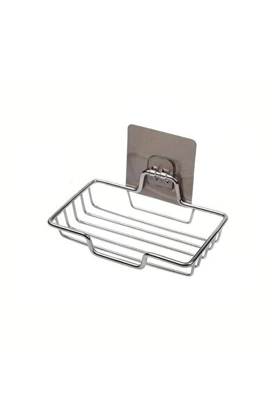 Bukela No-drill soap holder - silver