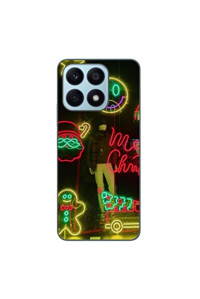 OEM Husa compatibila cu Honor X8a Silicon Gel Tpu Model Craciun Vitrina Neon ...
