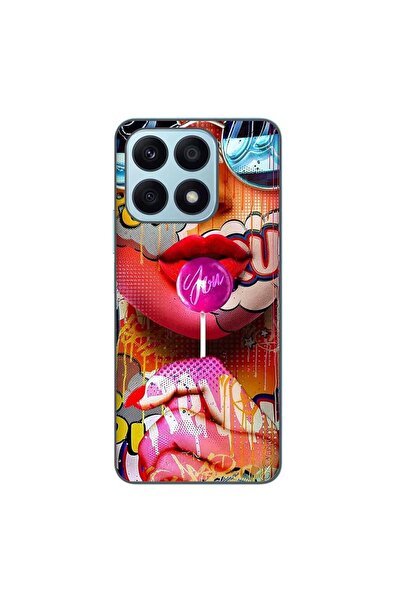 OEM Case compatible with Honor X8a Silicone Gel Tpu Pop Art Lolipop Pattern
