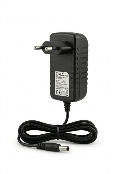 Cata CT-2551 Fişli LED Adaptörü 12V 2A 24W IP44 Şerit LED Güç Kaynağı DC Barr...