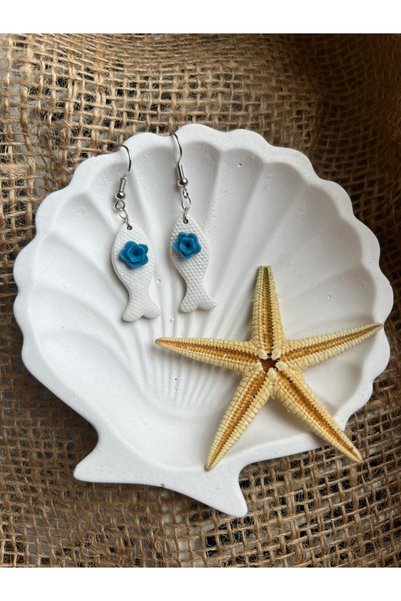 EL YAPIMI fish earrings