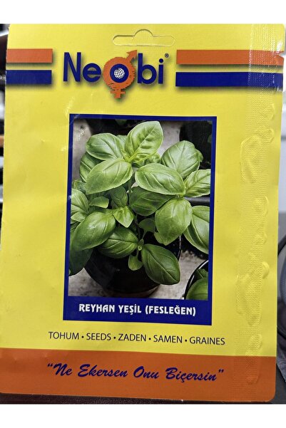 Neobi Reyhan Yeşil Tohumu(Fesleğen) – 1 GR | Yoğun Aromalı ve Güçlü Kokulu Re...