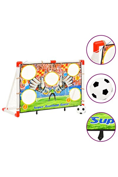 vidaxl Set poartă de fotbal copii cu perete de poartă 120x51x77,5 cm