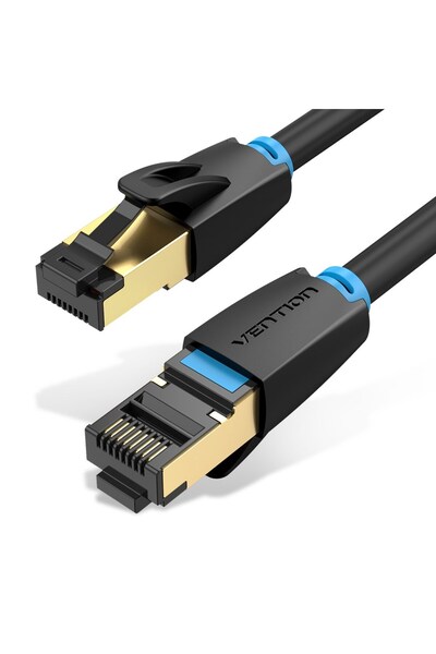 OEM Cablu patch Vention Cat.8 SFTP 10M Negru