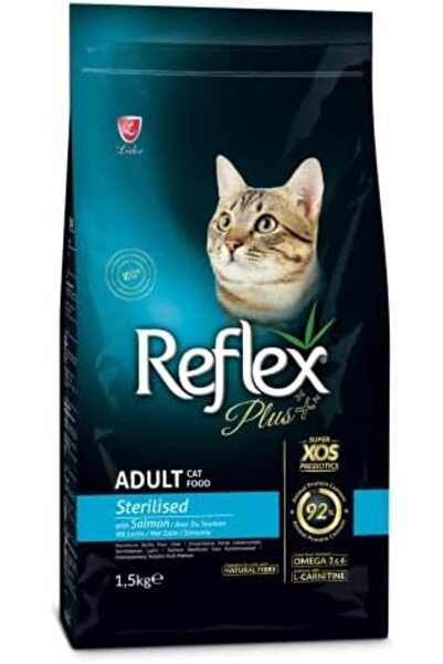 Livastore Reflex Plus Kısırlaştırılmış Yetişkin Kediler için Somonlu Kedi Maması, 1,5 Kg 2026 128248