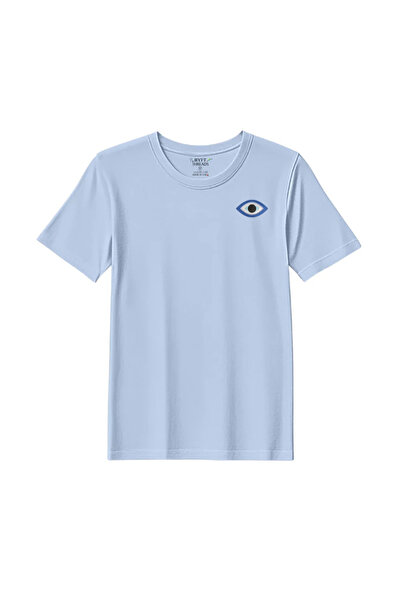 BYFT Threads T-Shirt - Evil Eye Embroidered Design, Premium Polycotton, Breat...