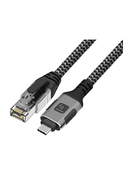 Techly Cablu de rețea ICOC U3C-RJ45-010 Argintiu Negru 1 m Cat6 F/UTP (FTP)