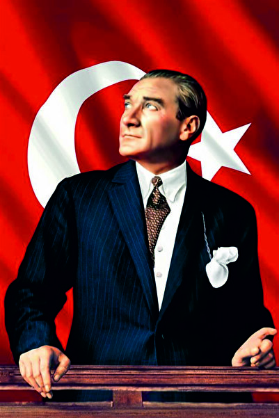 ATATÜRK POSTERİ RAŞEL BEZ 100X150 CM
