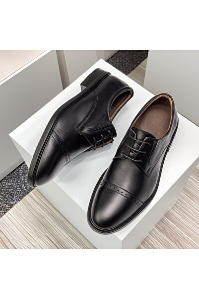 Modlet.ro Pantofi eleganți negri din piele pentru bărbați MOD14302