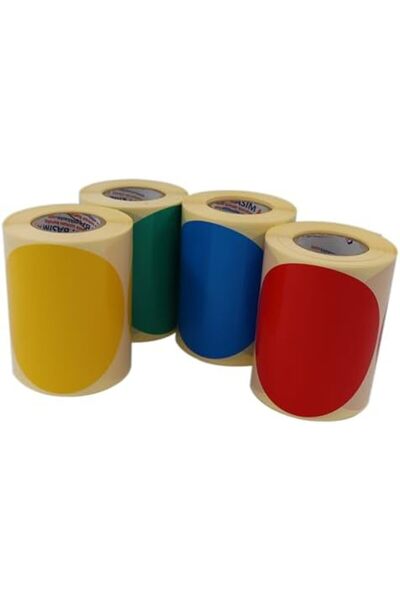 Yıldızan TAMGÜN Etichetă circulară imprimată color, cu diametrul de 100 mm, a...