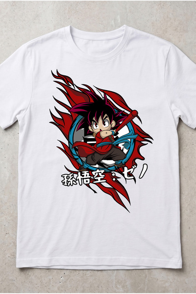 Silkensoul Dragon Ball Goku Xeno Design Standard Fit Anime Unisex T-Shirt