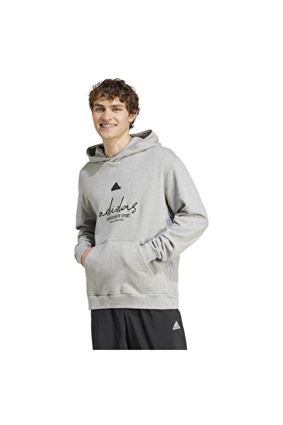 adidas Hanorac bărbătesc cu imprimeu grafic, din French Terry, mărimea L