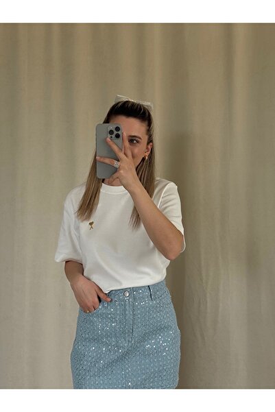 AlisBoutique Premium Pullu Kot Etek