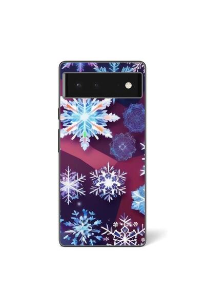 OEM Husa compatibila cu Google Pixel 6 Silicon Gel Tpu Model Fulgi de Gheata