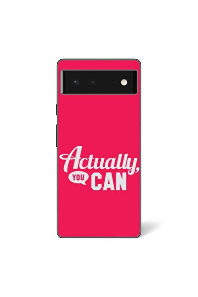 OEM Husa compatibila cu Google Pixel 6 Silicon Gel Tpu Model Mesaj Actually Y...