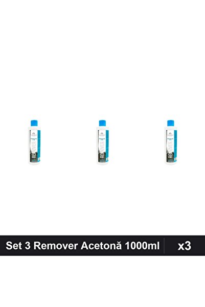 global fashion Set 3 Removere Acetonă 1000ml, Îndepărtare Ojă Semipermanentă ...