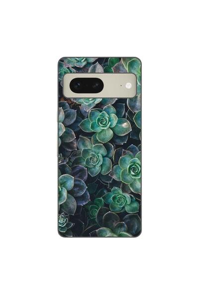 OEM Husa compatibila cu Google Pixel 7 Silicon Gel Tpu Model Flori de Stanca