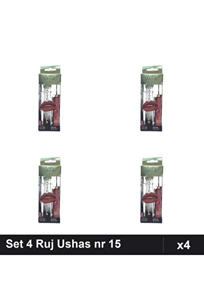 TLM Set of 4 Lipstick + Ushas Pencil no. 15, Lip Gloss Manicure, Professional...