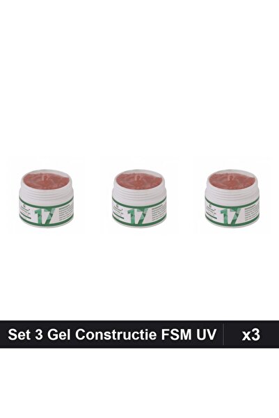FSM Set 3 Gel de Constructie UV LED 50g, Builder Gel Profesional Manichiura