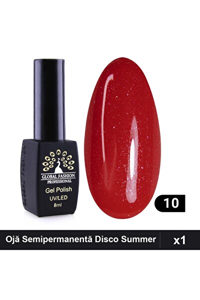 global fashion Ojă Semipermanentă Disco Summer 8ml, Manichiură UV/LED, Set 1 ...