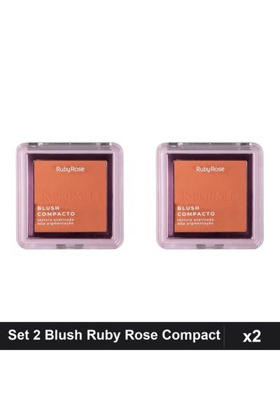 Ruby Rose Set 2 Blush Compact BL 10 7.3g, Colorete Machiaj Profesional
