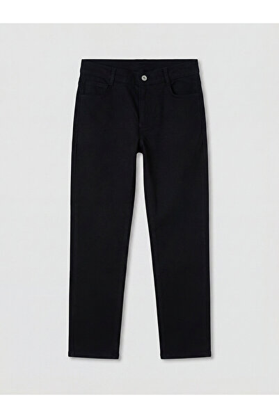LC Waikiki Black Slim Fit Boys Gabardine Trousers