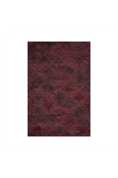 kartela halı Liva Halı Bordo Makine Halısı Jüt Taban Polyester Salon Halısı